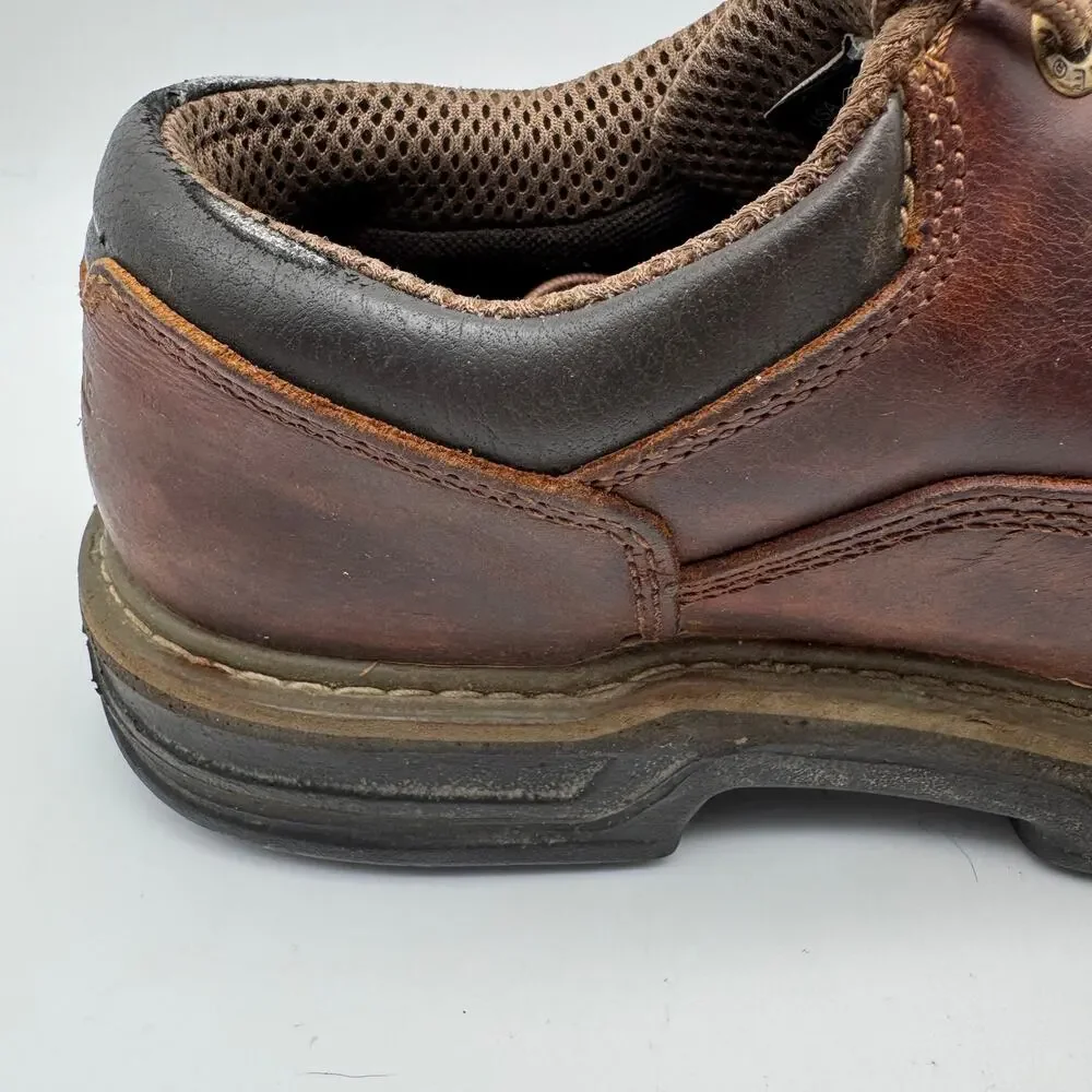 Wolverine Leather Oxford Work Shoes Brown W04818 Men's 9.5 EW Soft Toe